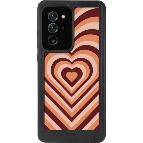 Autumn Heart Pattern Galaxy Note20 Ultra 5G Waterproof Case